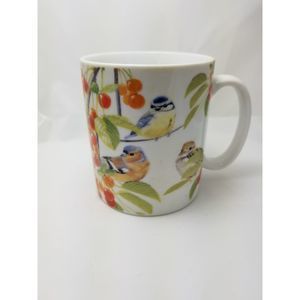 Otter House Rare Birds & Berries mug stoneware